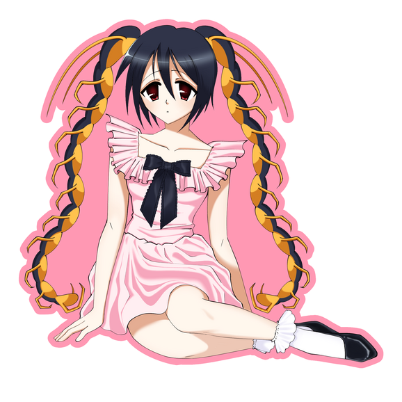 Centipede Girl Sticker
