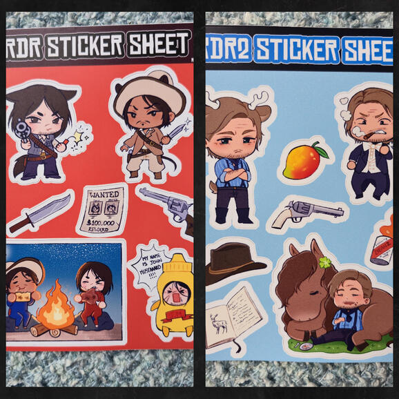 RDR1+2 stickershees